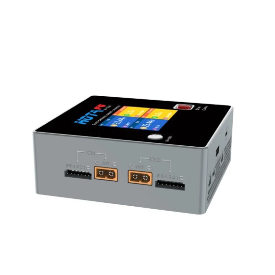 Wholesale HOTA F6 QUAD-CHANNEL SMART Charger DC1000W 4*15A for LiIon NiMH Battery Balance Charger Discharger With USB 45W Type-C